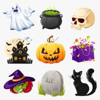 Large Size Of Free Halloween Png Images Creepy Clipart - Creepy Halloween Decorations Clipart