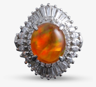 Fire Opal Ring, - Opal