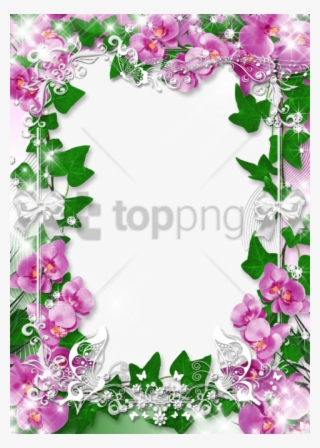 Free Png Orchid Flower Frame Png Image With Transparent - Orchid Flower Png Frame