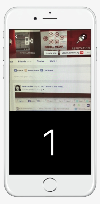 You Will Get A Count Down Timer On Your Facebook Live - Iphone