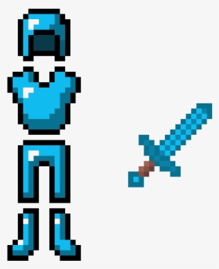 Diamond Armor And Sword - Minecraft Diamond Armor