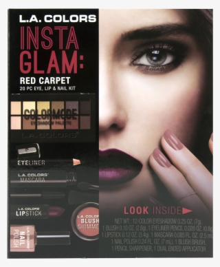 Colors Beauty Book Set For Insta Glam, Red Carpet - La Colors Insta Glam