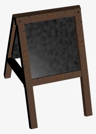 Board, Stand, Blackboard, Customer Stopper, Wood Stand - Clip Art