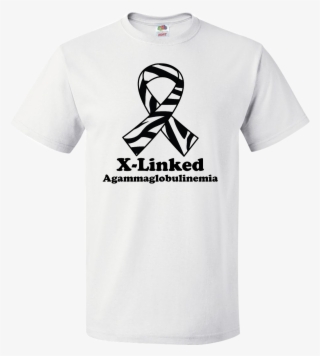 X Linked Agammaglobulinemia Zebra Ribbon Awareness - Let's Get Literature T Shirt