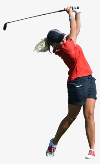Woman Play Golf Png Image - Woman Golfer Png