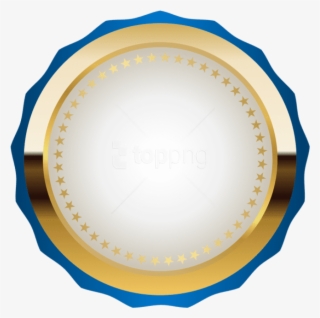 Free Png Download Seal Badge Blue Gold Clipart Png - Badge Images Png