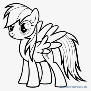 How To Draw Rainbow Dash Character For Kids - Rainbow Dash Coloring Pages
