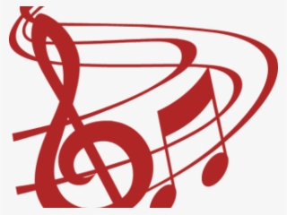 Clef Note Clipart Bass Clef - Red Music Notes Clipart