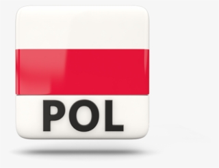 Poland Square Icon With Iso Code 640 - Иконка Польша