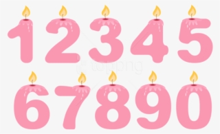 Free Png Download Transparent Numbers Birthday Candles