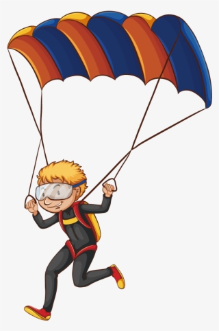 Parachute Clipart Yellow - Cartoon Pictures Of Parachutes