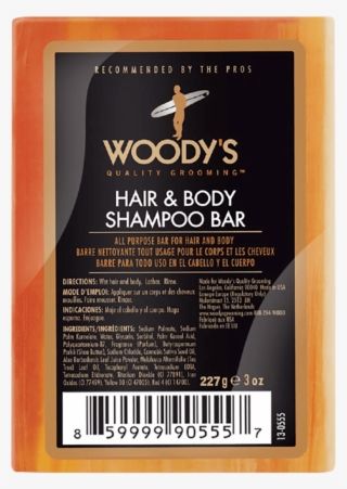 Woody's For Men Hair & Body Shampoo Bar 227g - Red Kangaroo