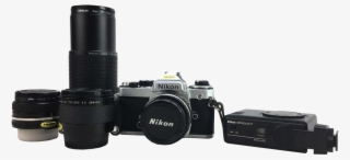 Nikon Fe 35mm Camera, Lenses & Flash - Canon Ef 75-300mm F/4-5.6 Iii
