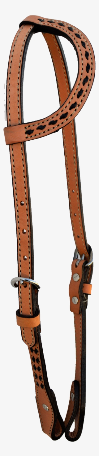 2070-abs One Ear Flat Style Headstall - Strap
