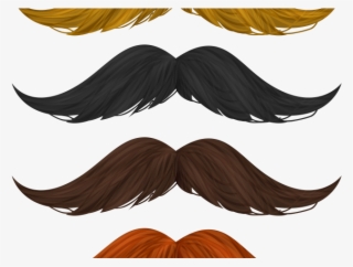 Mustache Clipart Orange - Wig