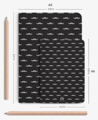 Dailyobjects Mustache A5 Notebook Plain Buy Online - Pattern