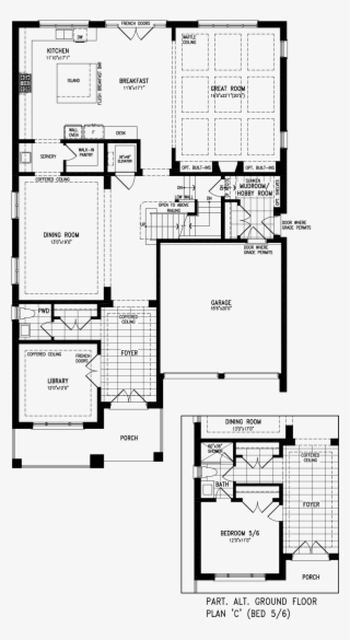 Ground Floor With Bedroom 5/6 - Floor Plan