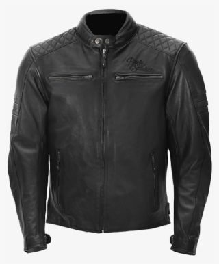 Jari Black - Front - Aigner Leather Jacket Men