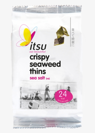 Crispy Seaweed Thins Sea Salt - Label