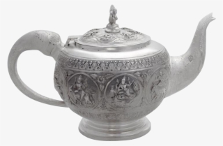 Antique Indian Raj Figural Teapot Elephant Spout Handle - Teapot