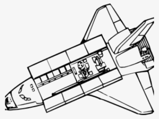 Spaceship Clipart Space Shuttle - Outline Image Of Spaceship