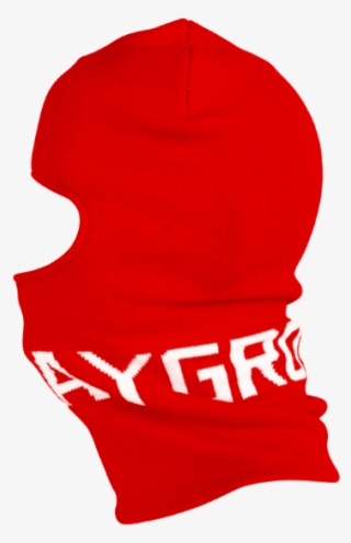 Red Sprayground Logo Ski Mask - Beanie