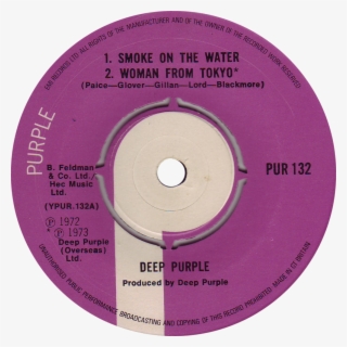 Pur132 Deep Purple Label - Deep Purple Record Label