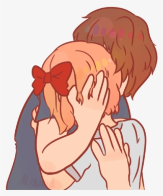 Sayori And Mc In A3 For @hellfire47 - Cartoon