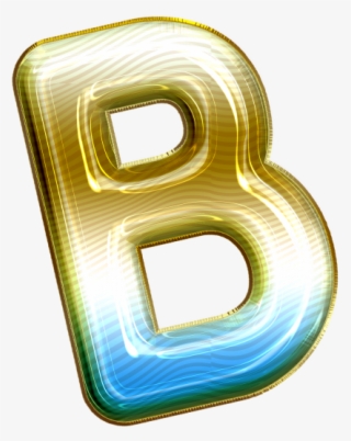 Balloon Style Letter B - Electric Blue