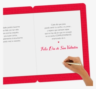 I Love You Jumbo Spanish-language Valentine's Day Card, - Document