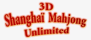 3d Shangai Mahjong Unlimited Logo Side - Calligraphy