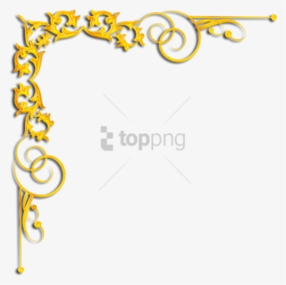Free Png Gold Corner Designs Png Png Image With Transparent - Золотые Уголки
