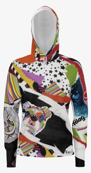 English Bulldog Hoodies By Michel Keck - Famous Collage Artists