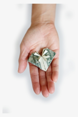 nonprofit marketing hand with money