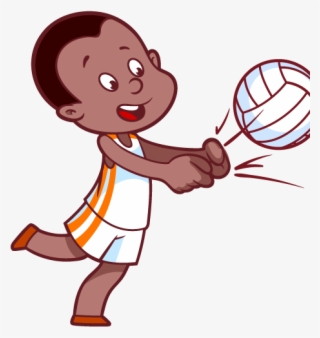 Cartoon Volleyball Players - Voleybol Clipart