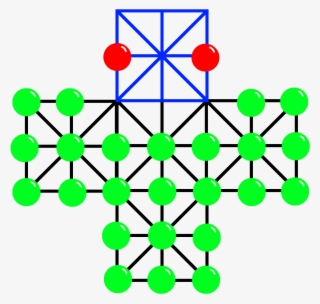 Asalto Board Diagram With Piece Placement - Circle