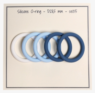 O Ring - Silicone - Set/5 - D28,5 Mm - White/1 - Baby - Circle