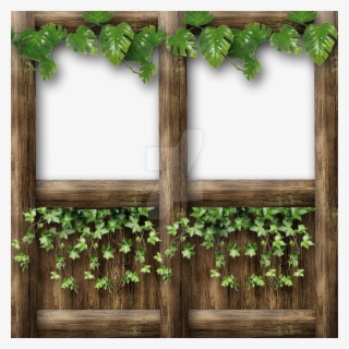 Half Wall With Top Frame Vine And Ivy By Spyderwitch - Window