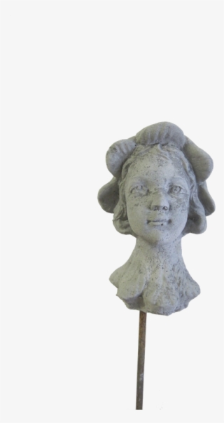 Cd017-2 Garden Plug Lady Head - Statue