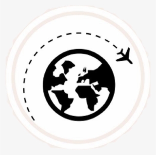 #globe #airplane #earth #icon #grafic #travel #tumblr - Travel Icon Clipart