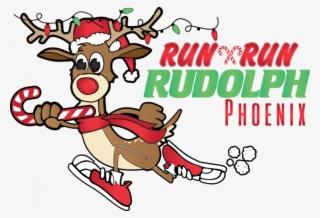 Reindeer Clipart Bowling - Phoenix Run Run Rudolph Half Marathon | Quarter Marathon