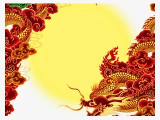 Chinese Dragon Clipart Moon Festival - Red Chinese Dragons Png