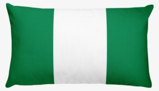 Nigeria Flag Allover Print Rectangular Pillow - Throw Pillow
