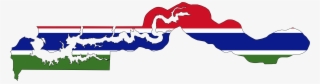 This Free Icons Png Design Of Gambia Flag Map With - Gambia Map And Flag