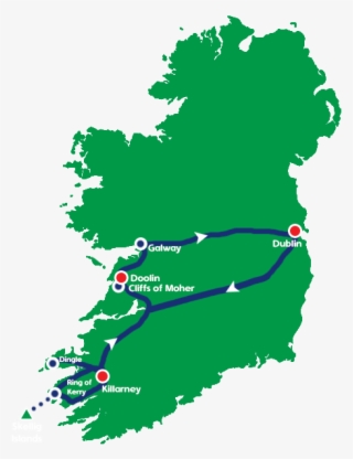Celtic Voyage Map - Map Of Ireland Vector