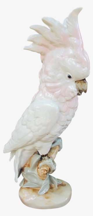 Life Sized Royal Dux Cockatoo Figurine - Cockatiel