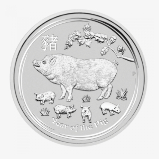 2 Oz Lunar Ii Pig Silver Coin - Year Of The Pig Silver Coin 2019