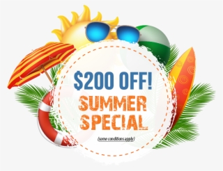 $200 Off Summer Special - Time Vector