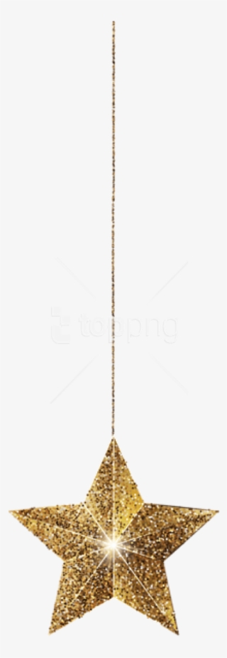 Free Png Golden Hanging Star Png Images Transparent - Chain