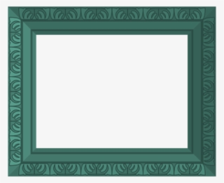 Green Frame Ornate - Green Ornate Picture Frame